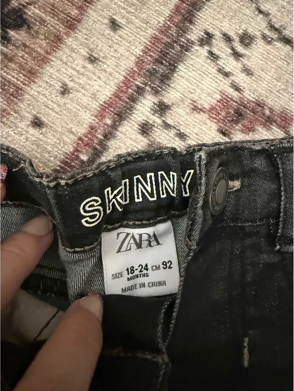 Zara black washed